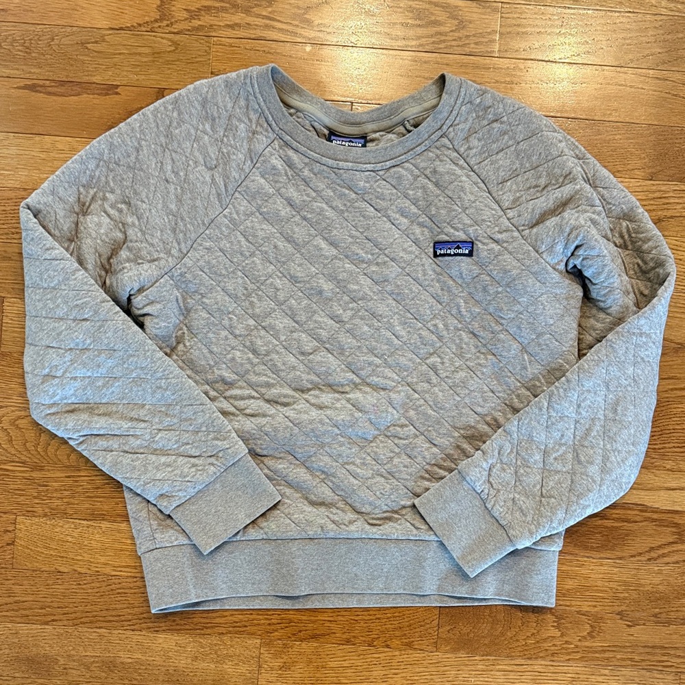 Patagonia Taupe Quilted Pullover